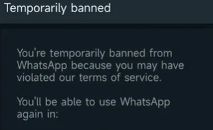temporarily banned